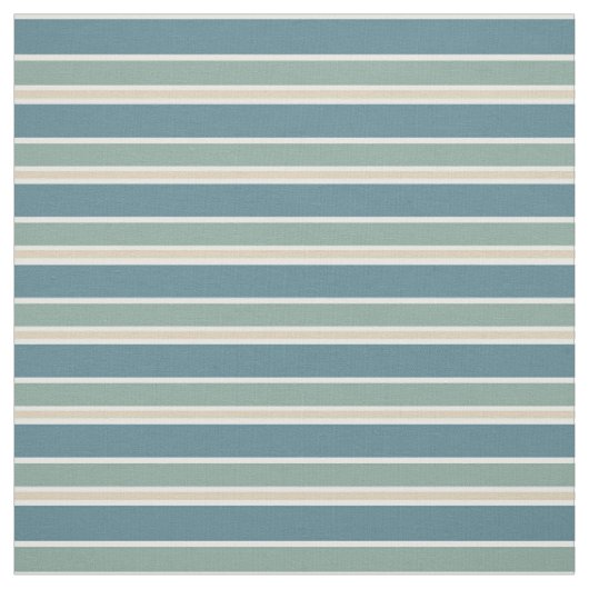 Retro Midcentury Stripes Ocean Green Stof (Swatch)