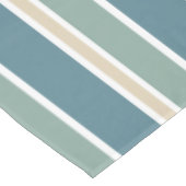 Retro Midcentury Stripes Ocean Green Tafelkleed (Gekanteld)