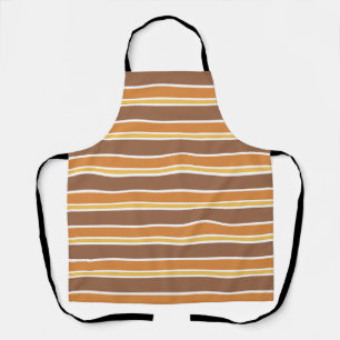 Retro Midcentury Stripes veelkleurig Schort