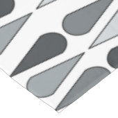 Retro Midcentury Teardrops Gray Tafelkleed (Gekanteld)