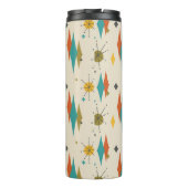 Retro  middeleeuwse atoomruimtetijd thermosbeker (Achterkant)