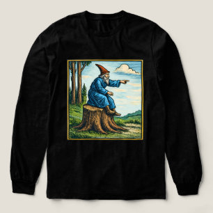Retro Middeleeuwse Slakkenruiter Fantasy T-shirt