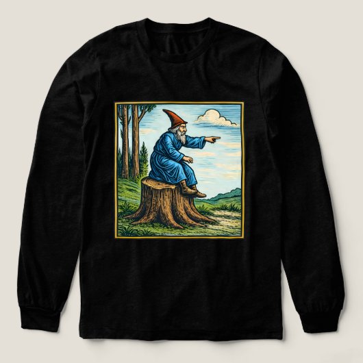 Retro Middeleeuwse Slakkenruiter Fantasy T-shirt (Voorkant)