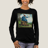 Retro Middeleeuwse Slakkenruiter Fantasy T-shirt (Voorkant)