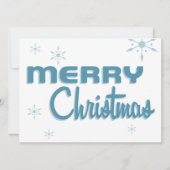 Retro Midden-Century Kerstfeest Uitnodiging White (Voorkant)