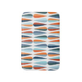 Retro midden-eeuw, dalingspatroon. badmat (Voorkant Verticaal)