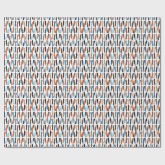 Retro midden-eeuw, dalingspatroon. cadeaupapier (Vlak)