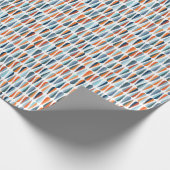 Retro midden-eeuw, dalingspatroon. cadeaupapier (Hoek)