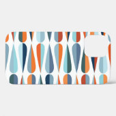 Retro midden-eeuw, dalingspatroon. Case-Mate iPhone case (Achterkant (horizontaal))