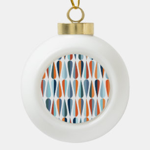 Retro midden-eeuw, dalingspatroon. keramische bal ornament