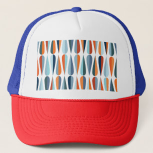 Retro midden-eeuw, dalingspatroon. trucker pet