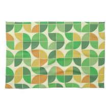 Retro Midden eeuw Geometrisch bloemmotief groe