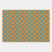 Retro Midden-Eeuw Geometrische Print Patroon Inpakpapier Vel (Voorkant)