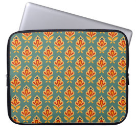 Retro Midden-Eeuw Geometrische Print Patroon Laptop Sleeve
