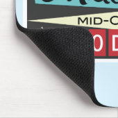 Retro midden-eeuw modern 1958 Mousepad Muismat (Hoek)