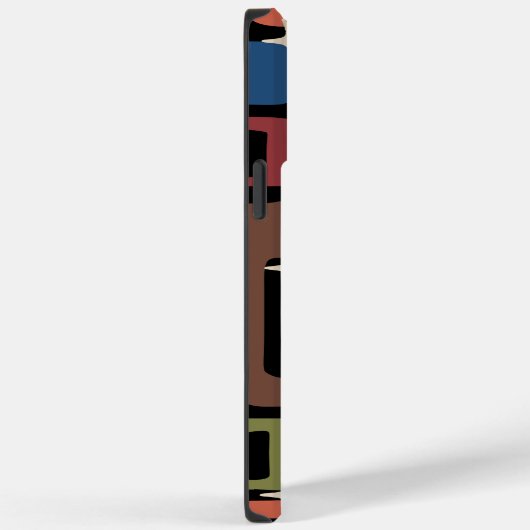 Retro Midden Eeuw Modern Abstract Case-Mate iPhone Case (Achterkant / Rechts)
