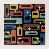 Retro Midden Eeuw Modern Abstract Legpuzzel (Horizontaal)