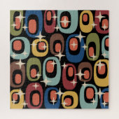 Retro Midden Eeuw Modern Abstract Legpuzzel (Horizontaal)