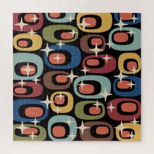 Retro Midden Eeuw Modern Abstract Legpuzzel