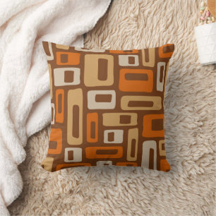 Retro Midden Eeuw Modern Abstract Patroon Kussen