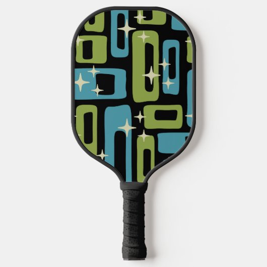 Retro Midden Eeuw Modern Abstract Pickleball Paddle (Voorkant)