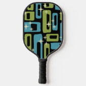 Retro Midden Eeuw Modern Abstract Pickleball Paddle (Achterkant)