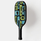 Retro Midden Eeuw Modern Abstract Pickleball Paddle (Links)