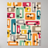 Retro Midden Eeuw Modern Abstract Poster (Voorkant)