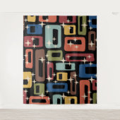Retro Midden Eeuw Modern Abstract Wandkleed (Voorkant)