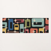 Retro Midden Eeuw Modern Abstract Yogamat (Achterkant (horizontaal))