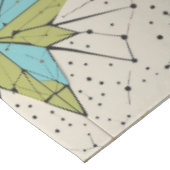 Retro Midden Eeuw Modern Atomair Geometrisch Patro Tafelkleed (Gekanteld)