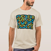 Retro Midden Eeuw Modern Kosmisch Abstract T-shirt (Voorkant)