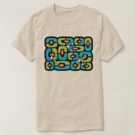 Retro Midden Eeuw Modern Kosmisch Abstract T-shirt