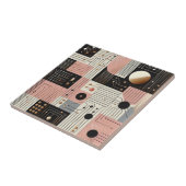 Retro Midden Eeuw Modern Tegeltje (Zijkant)