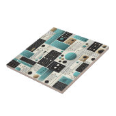 Retro Midden Eeuw Modern Tegeltje (Zijkant)