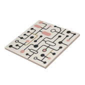 Retro Midden Eeuw Modern Tegeltje (Zijkant)
