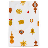 Retro Midden-Eeuw Moderne Kerst Iconen Medium Cadeauzakje (Voorkant)