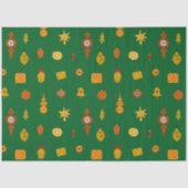 Retro Midden-Eeuw Moderne Kerst Iconen Tissuepapier (Voorkant)