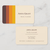 Retro  midden eeuw visitekaartje (Voorkant / Achterkant)