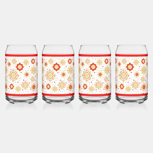 Retro Midden-eeuws modern design Blikvorm Glas (Voorkant)