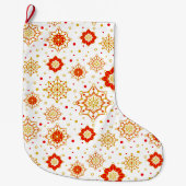 Retro Midden-eeuws modern design Grote Kerstsok (Voorkant)