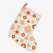 Retro Midden-eeuws modern design Grote Kerstsok (Voorkant (Hangend))