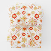 Retro Midden-eeuws modern design Inpakpapier Vel (In situ)