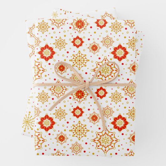 Retro Midden-eeuws modern design Inpakpapier Vel (In situ)