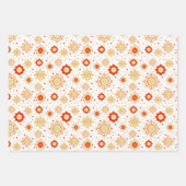 Retro Midden-eeuws modern design Inpakpapier Vel (Voorkant)