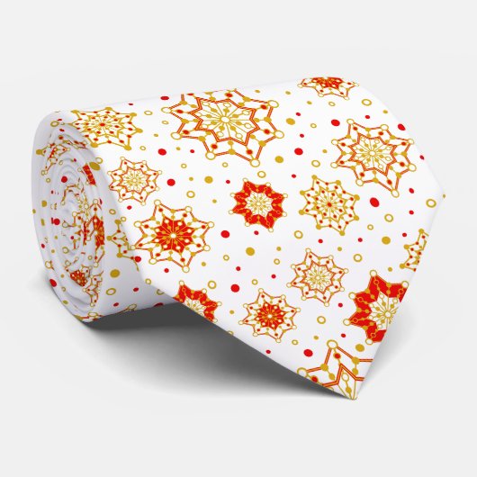 Retro Midden-eeuws modern design Stropdas (Opgerold)