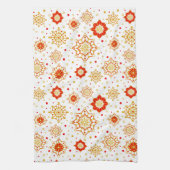 Retro Midden-eeuws modern design Theedoek (Verticaal)