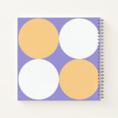 Retro Midden-Eeuwse Abstracte Cirkels Persoonlijk Notitieboek (Achterkant)