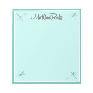 Retro  midden-eeuwse modern Notitieblok