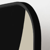 Retro Middernacht Drie Cirkel Streep met Naam Pickleball Paddle (Links Detail)